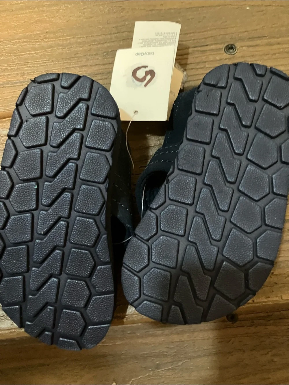 GAP Navy Blue Kids Suede Flip-Flop Sandals